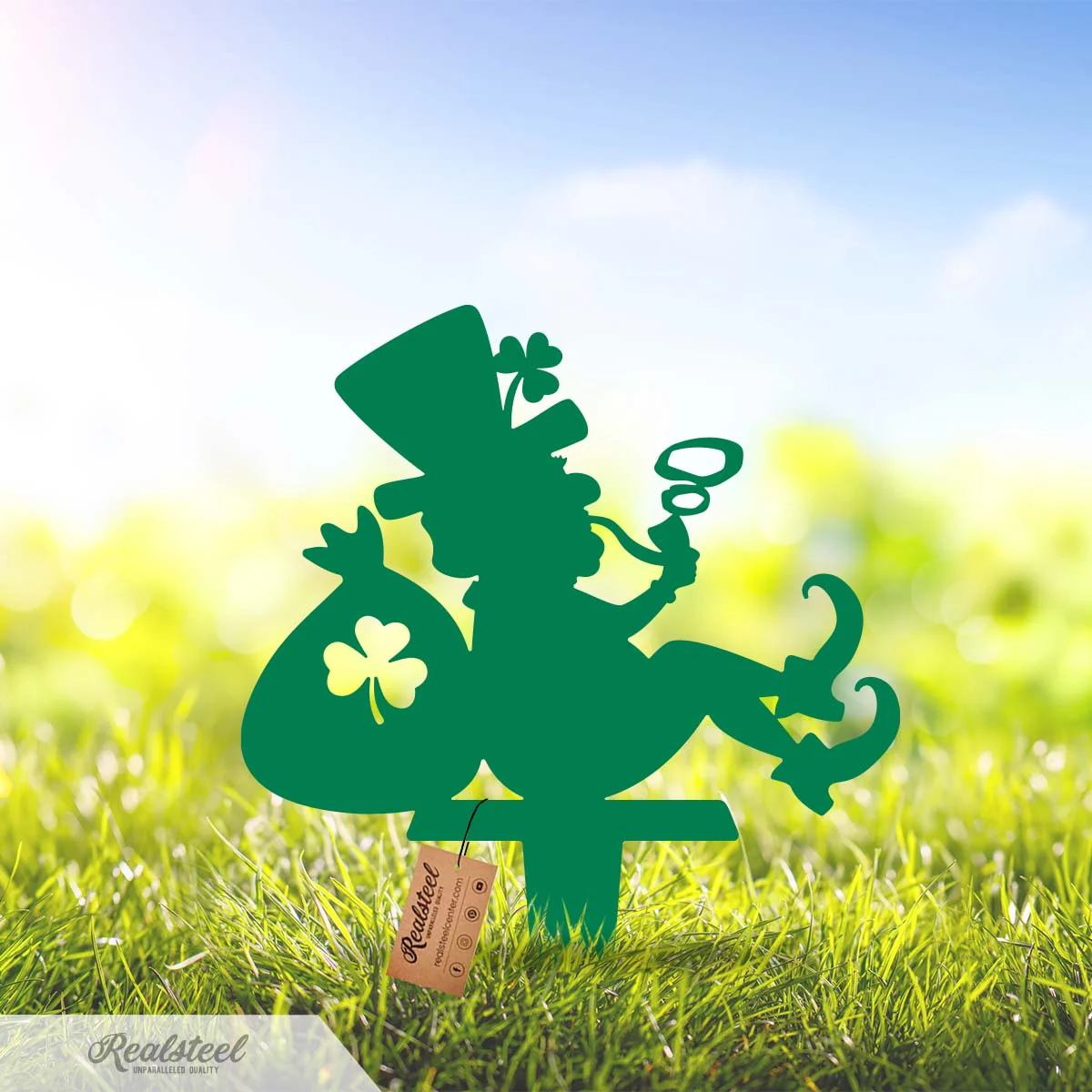 Image of Leprechauns Garden Stake Set