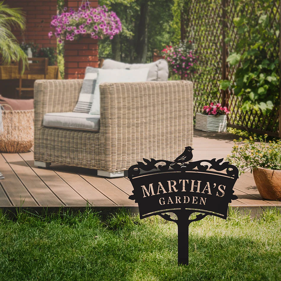 Image of Garden Monogram Yard Sign