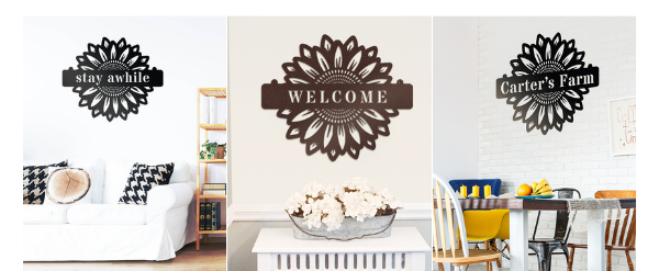 Sunflower Monogram