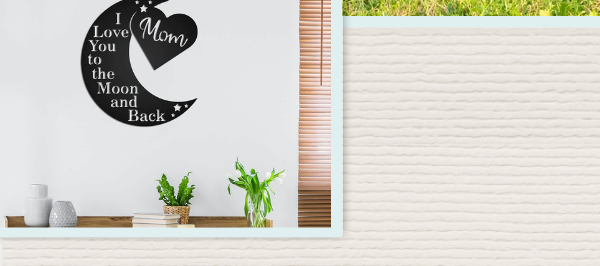 Love You To The Moon Wall Art - Mom Ltd