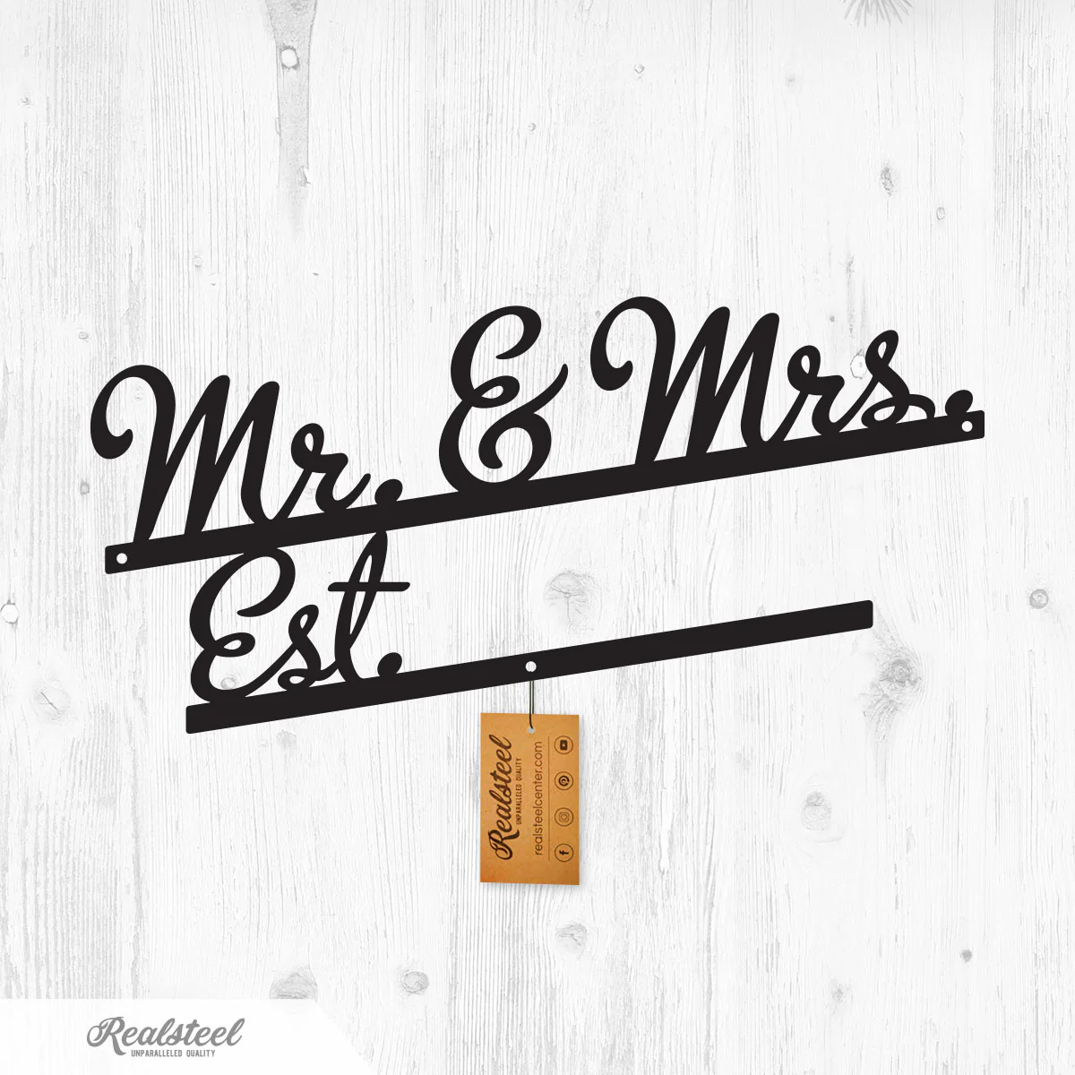 Image of Mr & Mrs Wall Art Monogram