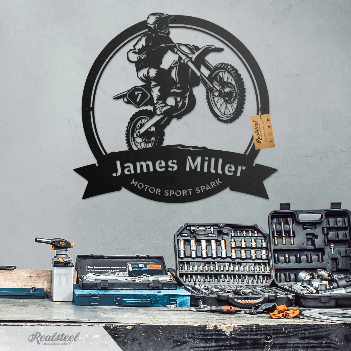 Image of Dirt Bike Motocross Monogram