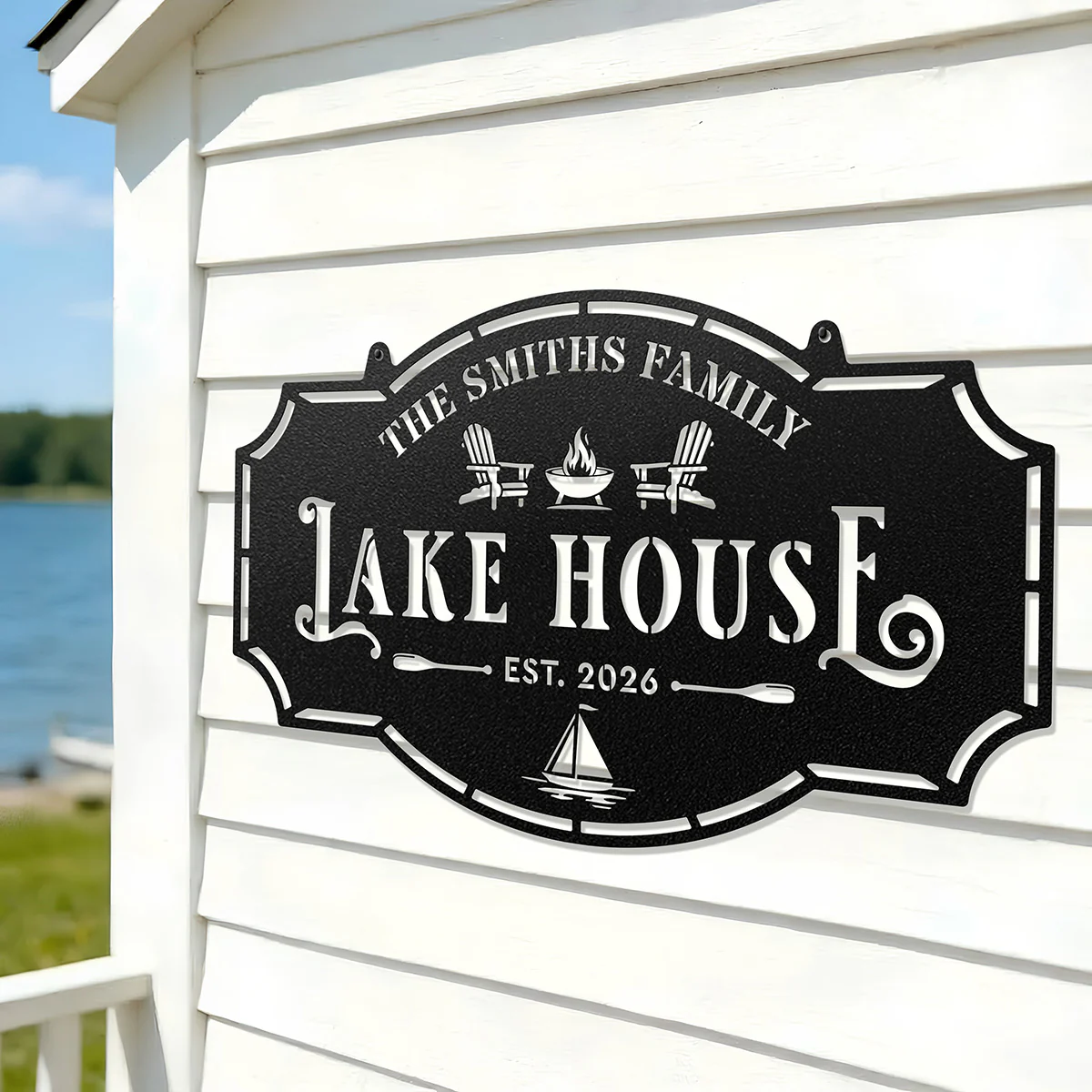Image of Lake House Monogram -  Custom Cabin & Lake House Decor