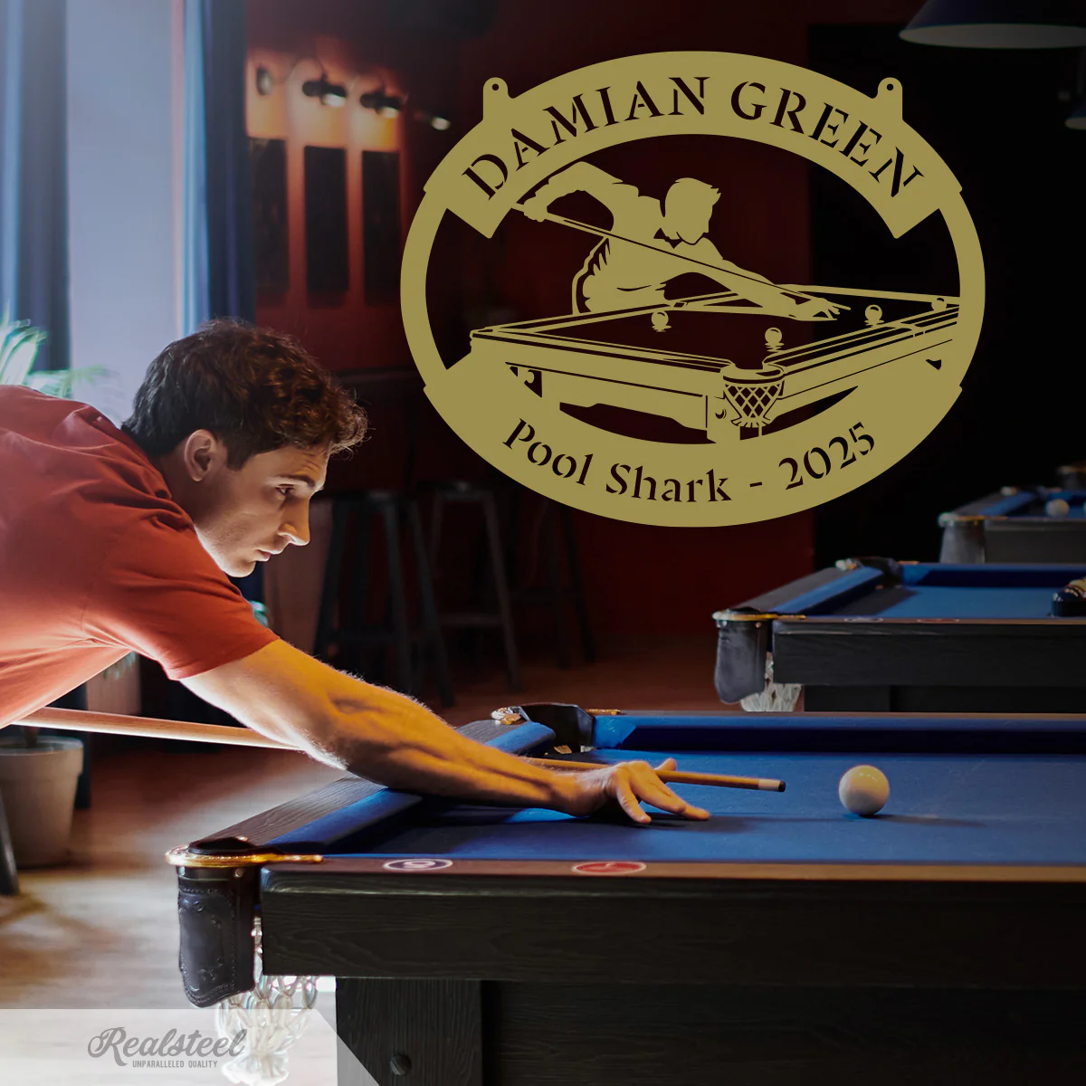 Image of Billiard Player Monogram