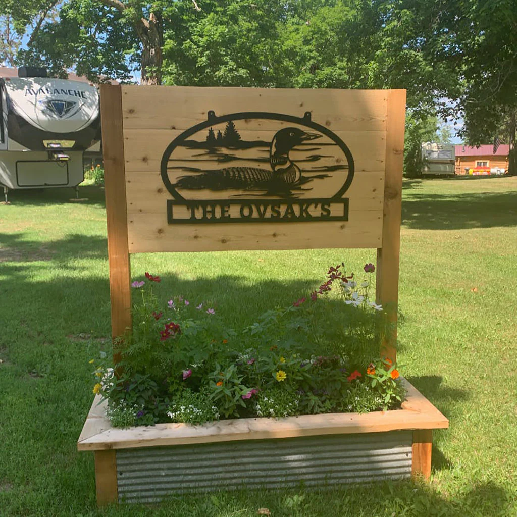Image of Outdoor Sign with Loon