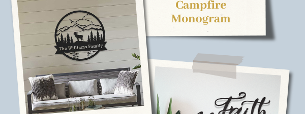 Great Outdoors Bighorn Sheep Monogram