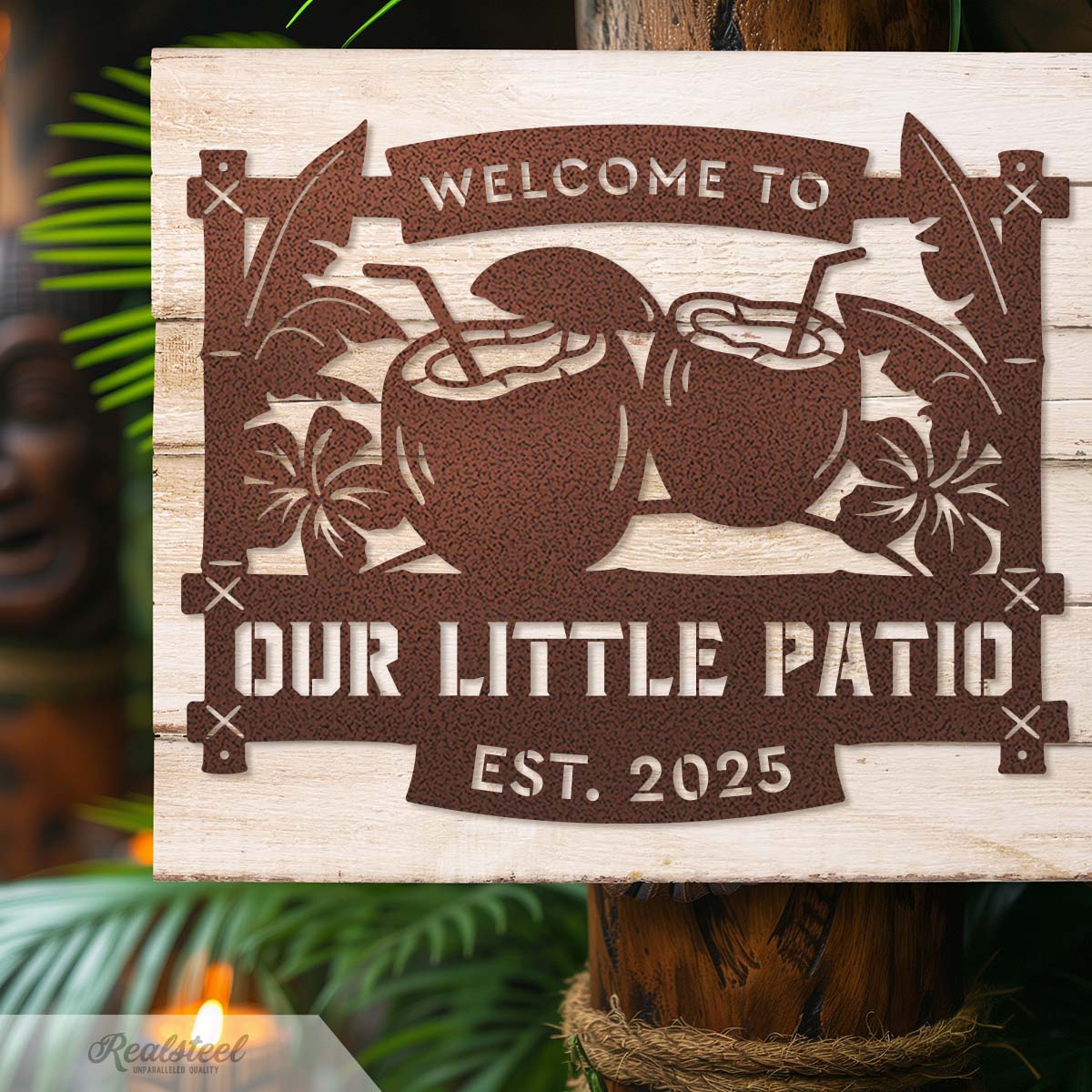 Image of Tiki Bar Coconut Monogram
