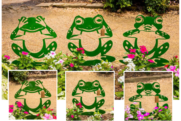 Garden Art - Frogs 3 Pack