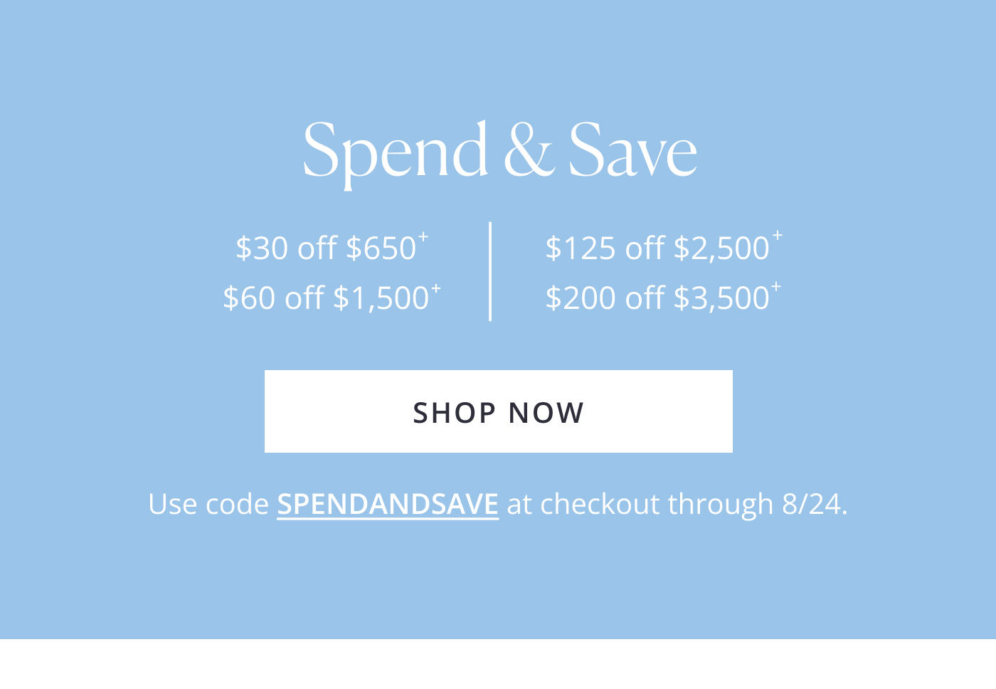 SPEND & SAVE