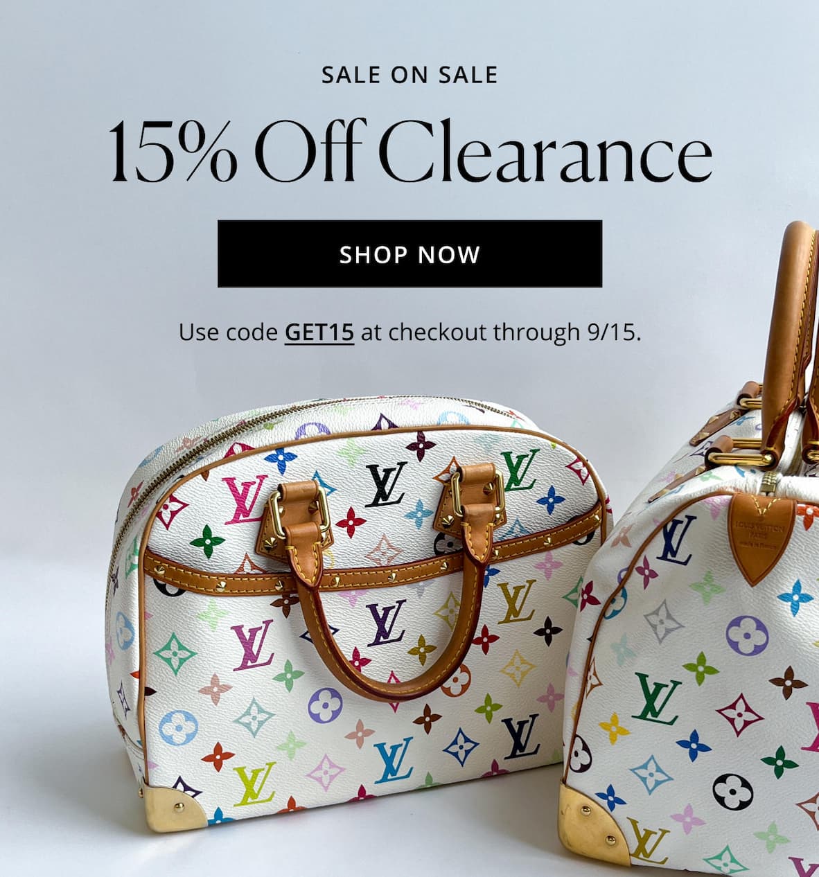 15% Off Clearance