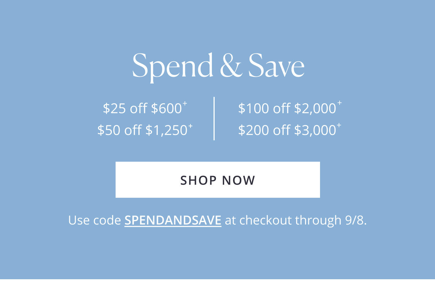 SPEND & SAVE