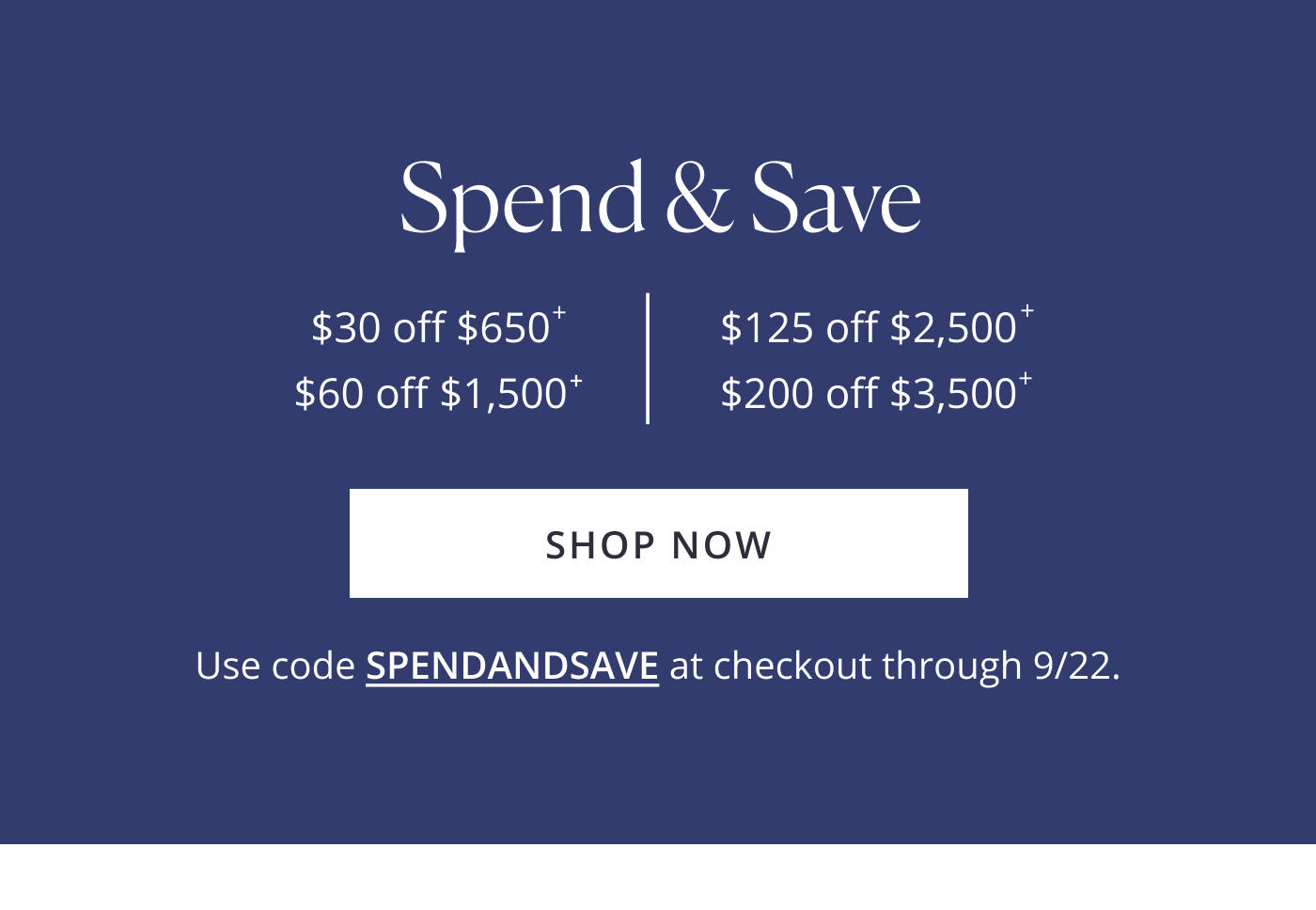 SPEND & SAVE