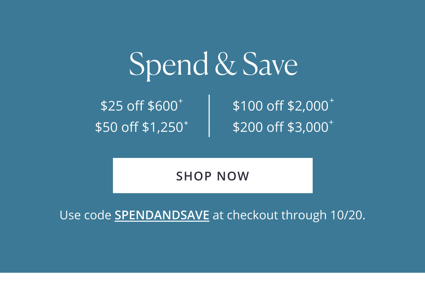 SPEND & SAVE