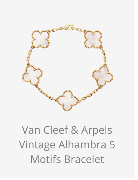 Van Cleef & Arpels Vintage Alhambra 5 Motifs Bracelet