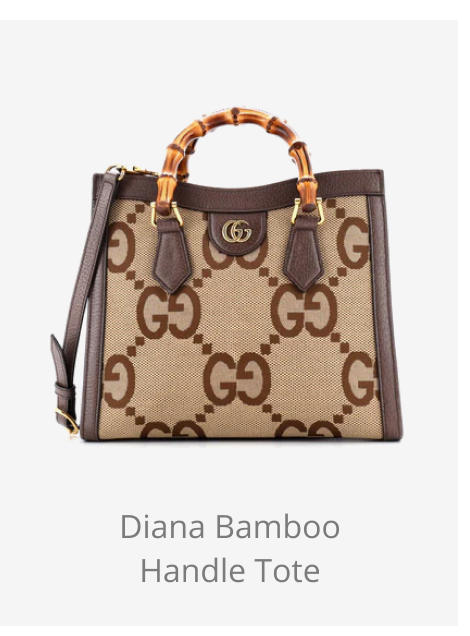 Diana tote bamboo handle