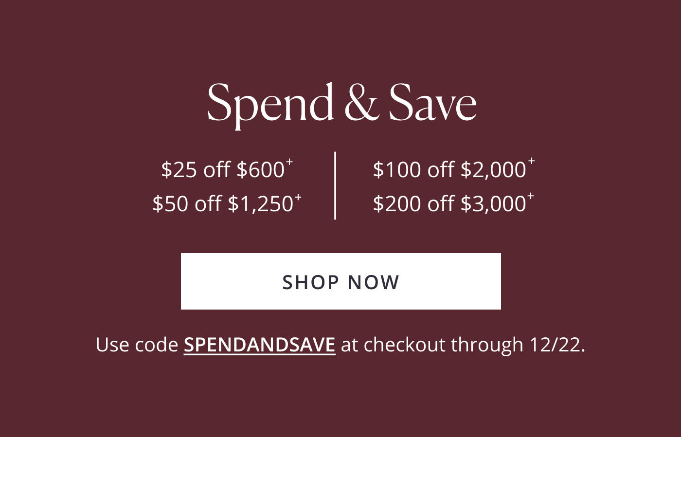 SPEND & SAVE