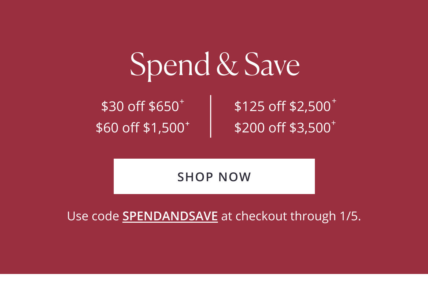 Spend & Save