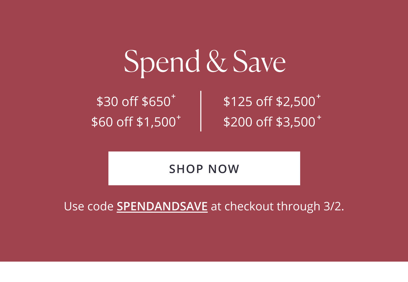 Spend & Save