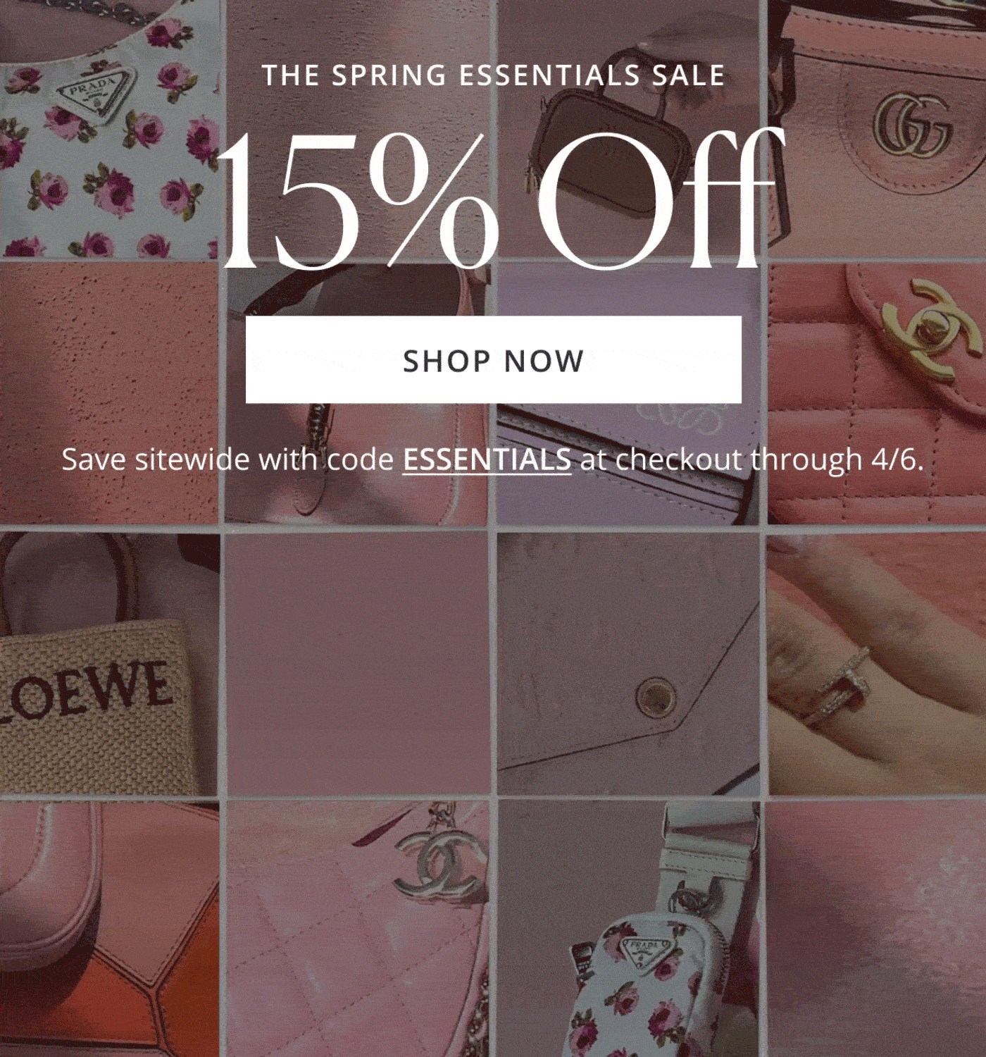 THE SPRING ESSENTIALS SALE