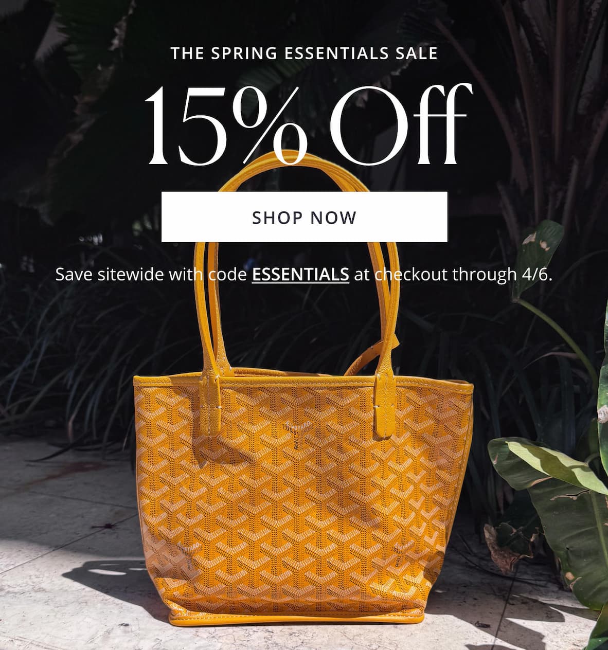 THE SPRING ESSENTIALS SALE