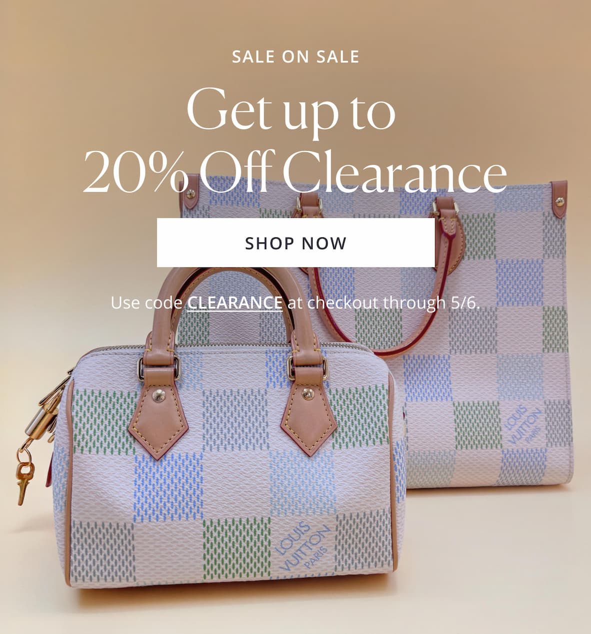 Get up to 20% Off Clearance