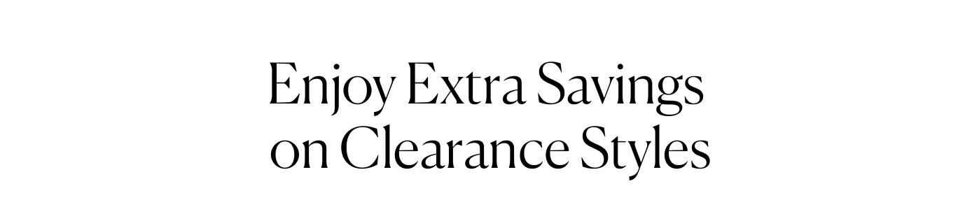 Enjoy Extra Savings on Clearance Stylese