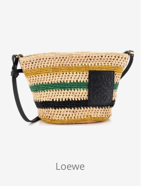 loewe raffia bucket
