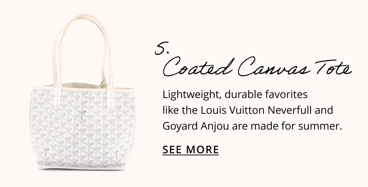 5. Coated Canvas Tote