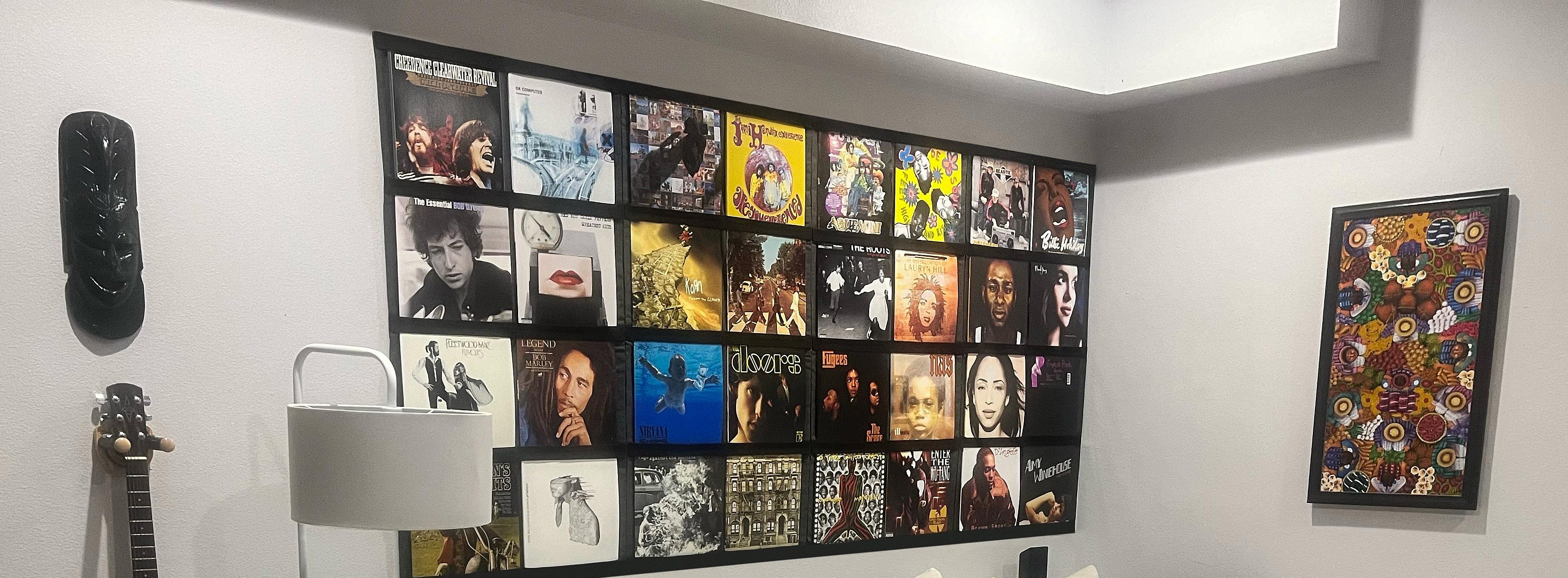12" Vinyl Record Display Frame - LP Wall Storage
