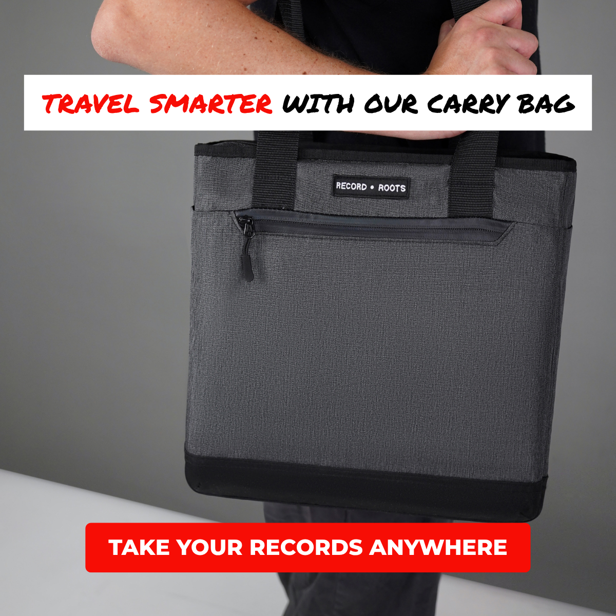 TRAVEL SMARTER WITH OUR CARRY BAG - TAKE YOUR RECORDS ANYWHERE