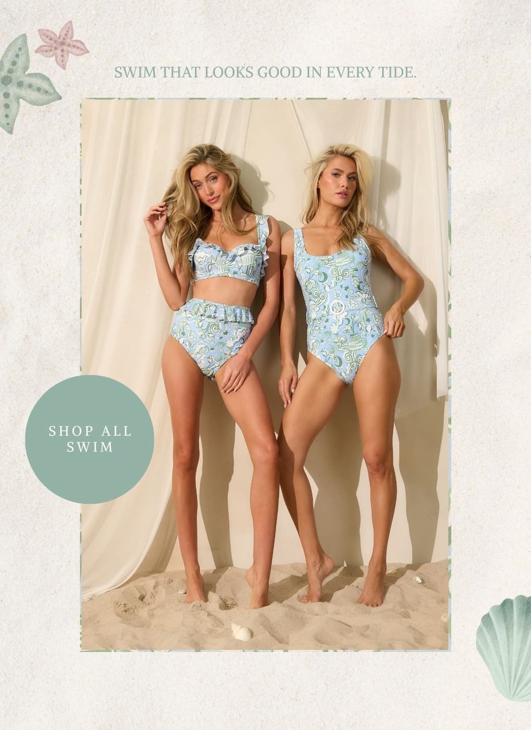 Swim that looks good in every tide. Shop all swim.