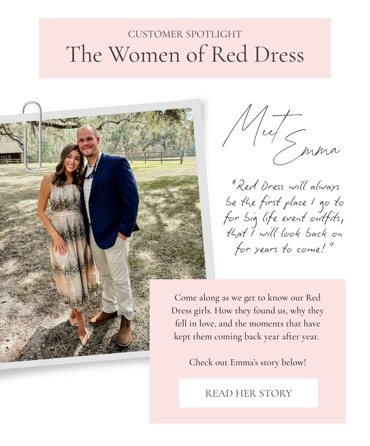 Customer Spotlight. The Women of Red Dress.