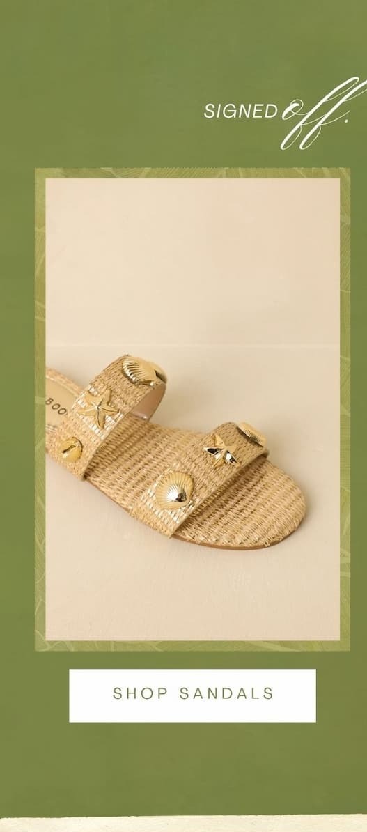 Shop Sandals.