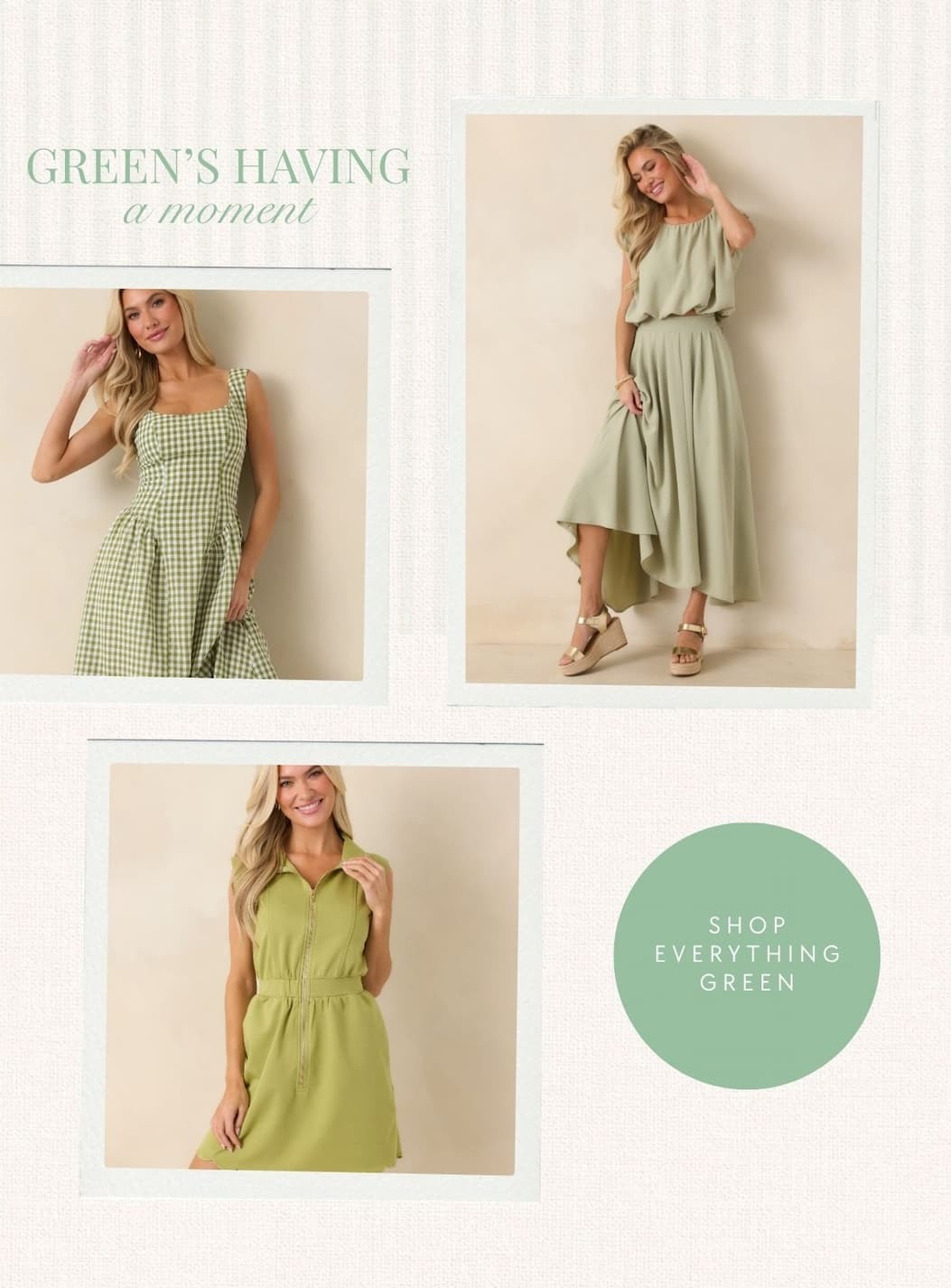 Green's having a moment. Shop Everything Green,