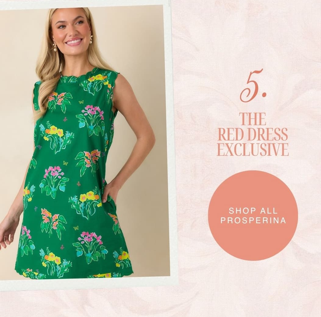5. The Red Dress Exclusive. Shop All Prosperina.