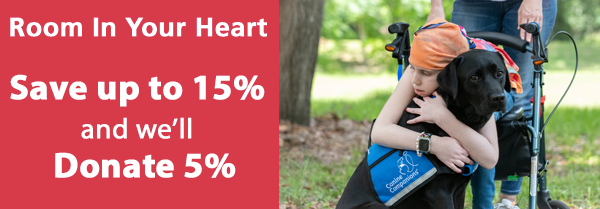 Save 15% and We'll Donate 5%