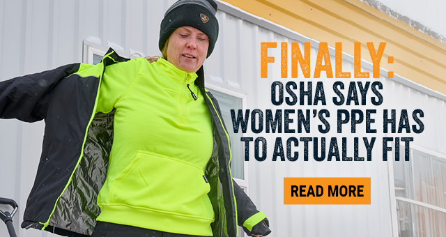 FINALLY: OSHA SAYS WOMEN’S PPE HAS TO ACTUALLY FIT