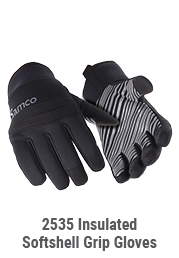 Insulated Softshell Grip Gloves