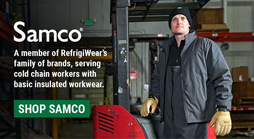 SACMO  A member of RefrigiWear’s family of brands, serving cold chain workers with basic insulated workwear.  Shop Samco