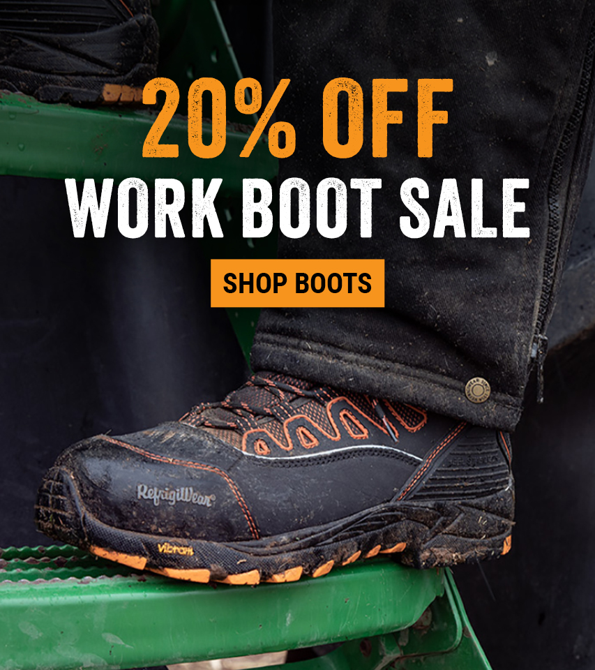 20% OFF WORK BOOT SALE    