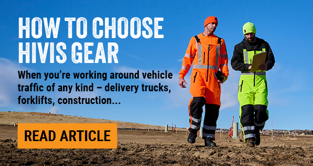 HOW TO CHOOSE HIVIS GEAR - When you’re working around vehicle traffic of any kind – delivery trucks, forklifts, construction...