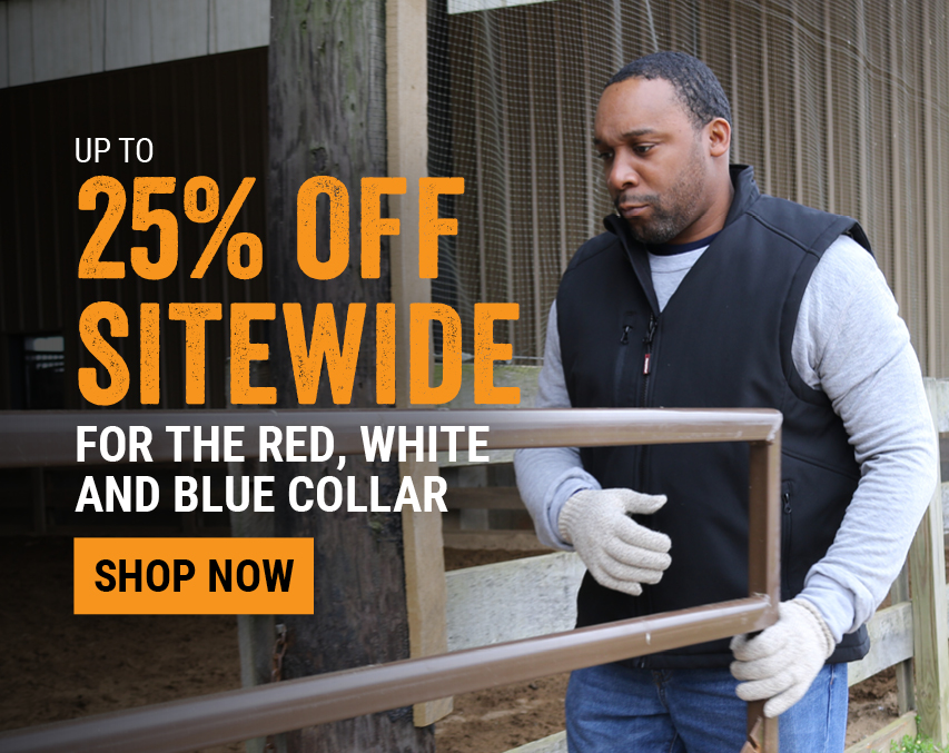 UP TO 25% OFF SITEWIDE  FOR THE RED, WHITE AND BLUE COLLAR 
