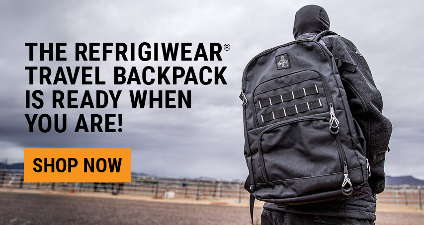The RefrigiWear® Travel Backpack is ready when you are! 