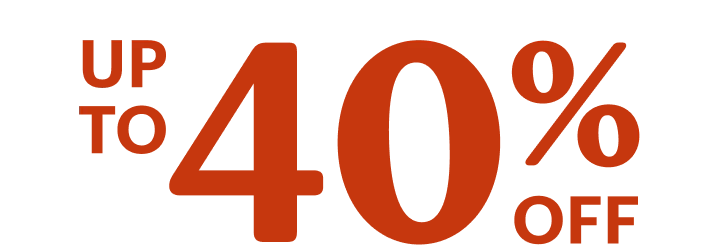 Up to 40% Off