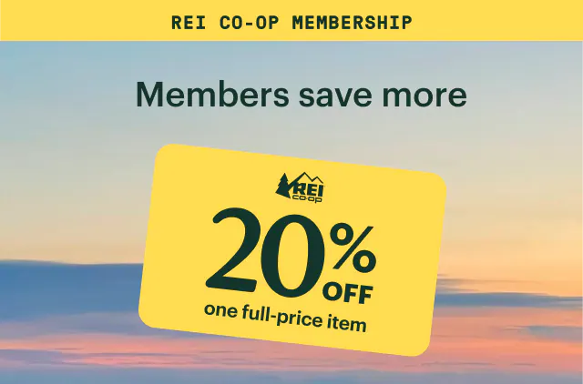 REI CO-OP MEMBERSHIP. Members save more