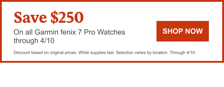 Save $250 on all Garmin fenix 7 Pro Watches through 4/10