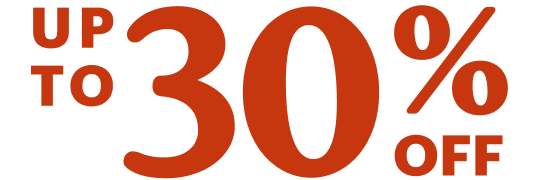 Up to 30% off 