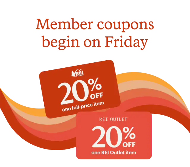 Anniversary Sale coupons for 20% off. Headline: Member coupons begin on Friday