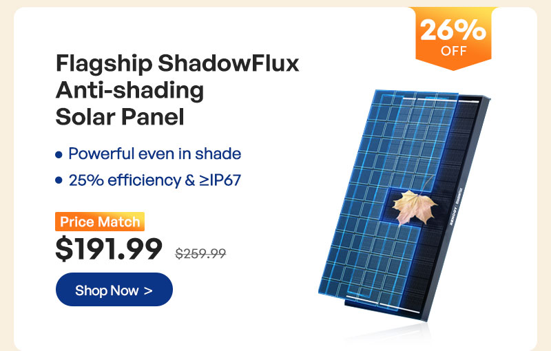 Flagship ShadowFlux Anti-shading Solar Panel