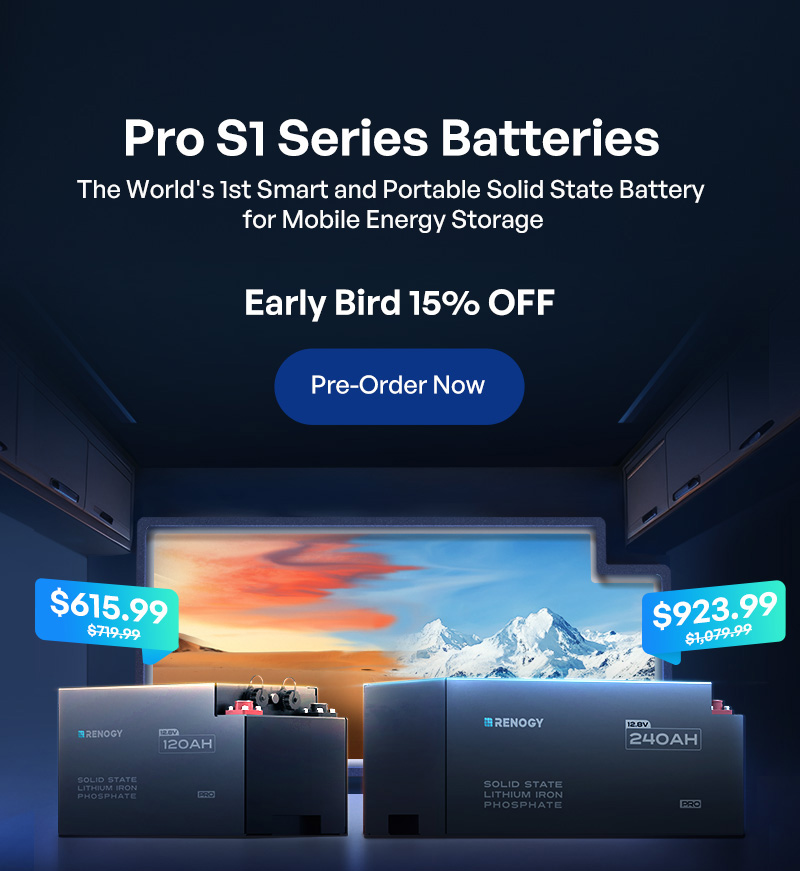 Pro S1 Series Batteries · Early Bird 15% OFF · Pre-Order Now